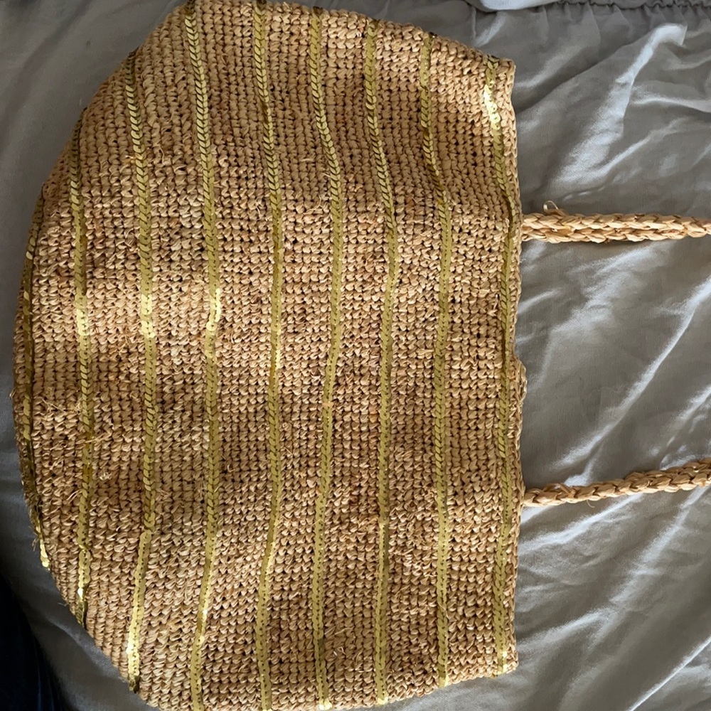 J Crew Straw Purse/Bag. Excellent Condition